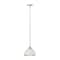 Z-Lite Landry 1 Light Pendant, Matte White & Brushed Nickel 1004P10-MW-BN - alternate 1